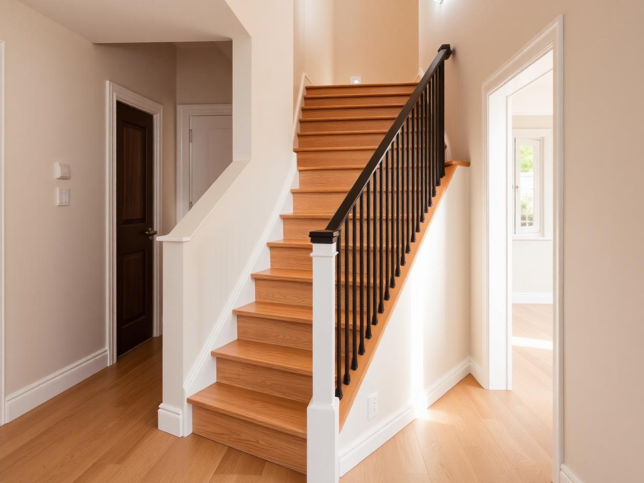 Carpet to Solid Oak — after