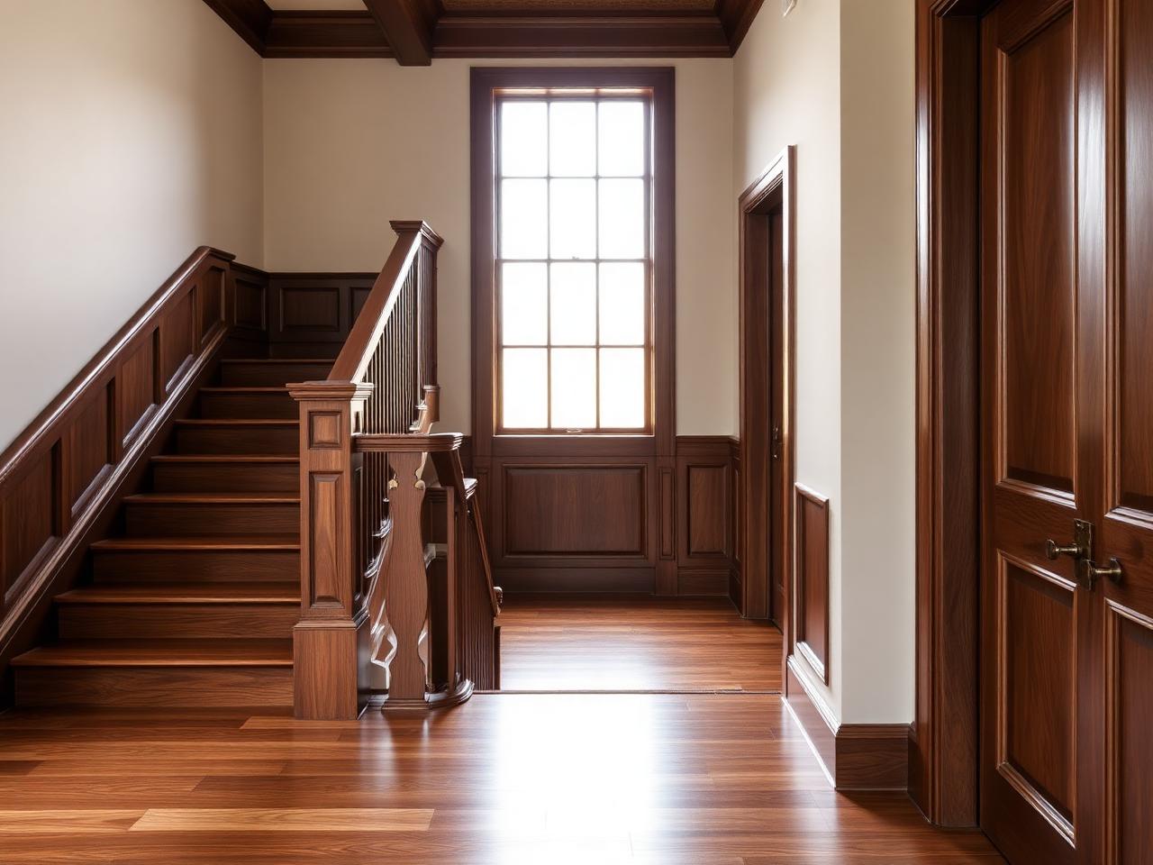Walnut Stair & Handrail — Wood Stairs